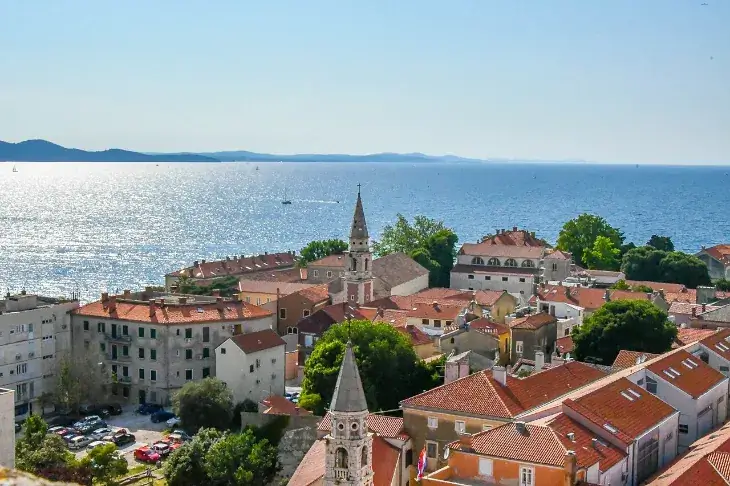 Die Küste von Zadar, Kroatien.