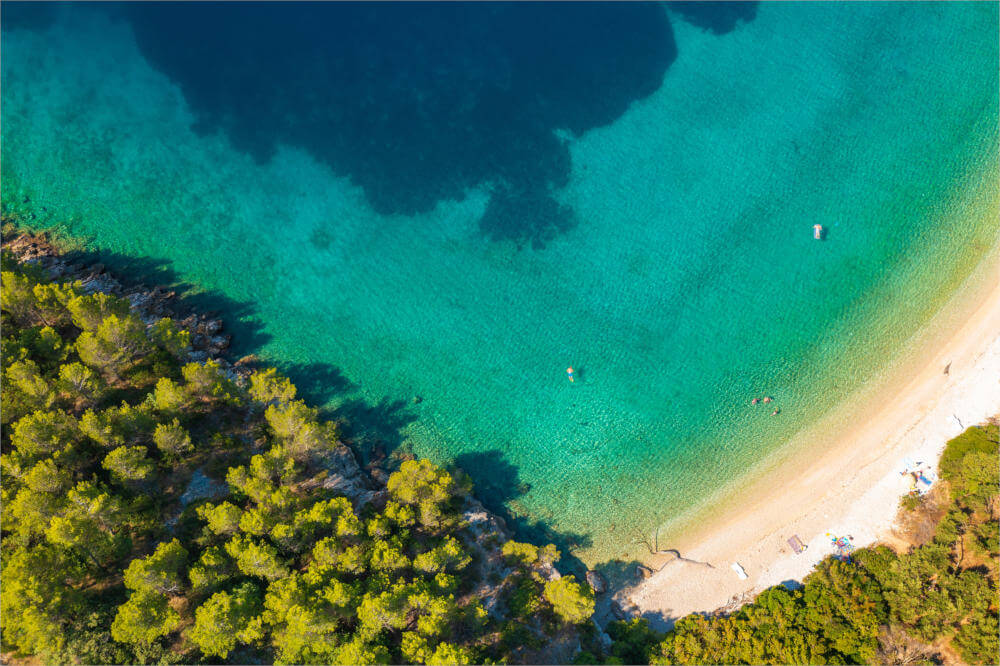 Duba Strand an der Makarska Riviera, Adria, Kroatien