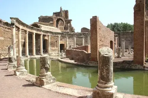 Hadrians Villa (Villa Adriana) in Tivoli, Italien.
